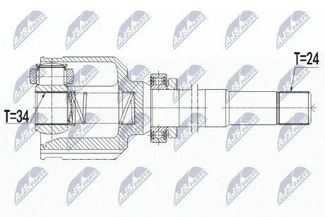 Автозапчасть NTY NPWCT106