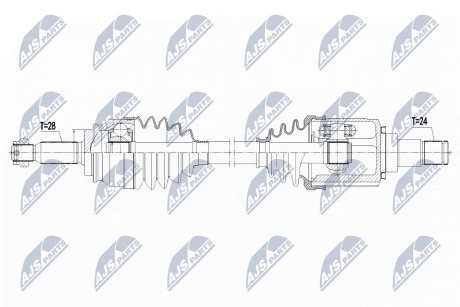 ПІВВІСЬ | CITROEN C4 AIRCROSS 1.6, 1.6HDI 115KM 12-, PEUGEOT 4008 1.6 12- /ЛІВ,MTM/ NTY NPWCT125 (фото 1)