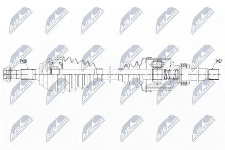 ПІВВІСЬ | CITREON DS4 2.0HDI 165KM 11-15, 2.0HDI 180KM 14-15, DS4/CROSSBACK 2.0HDI 180KM 14- /ПРАВ,ATM/ NTY NPWCT129