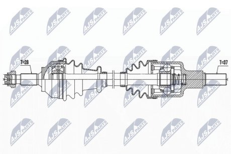 ПІВВІСЬ | CITROEN JUMPY 2.0HDI 165KM 10-16, PEUGEOT EXPERT 2.-HDI 165KM 09-, FIAT SCUDO 2.0D MULTIJET 165KM 10-16 /ЛІВ,ATM/ NTY NPWCT133