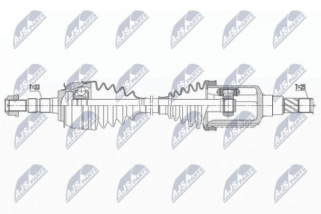 ПІВВІСЬ | CHEVROLET CRUZE 1.4 09- /ЛІВ,MTM/ NTY NPWDW031