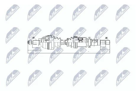Піввісь NTY NPWFR056