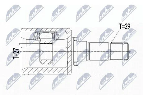 ШРУС внутренний левый Ford Ranger NTY NPWFR087