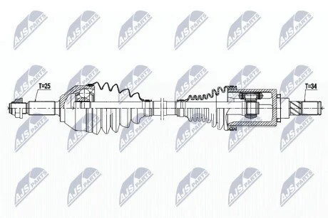 Автозапчасть NTY NPWFR125