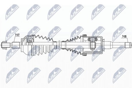 Привідний вал NTY NPWFR133