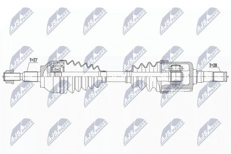 ПІВВІСЬ | FORD FOCUS III 2.0TDCI 10-, C-MAX II/GRAND C-MAX 2.0TDCI 10- /ЛІВ,ATM/ NTY NPWFR161