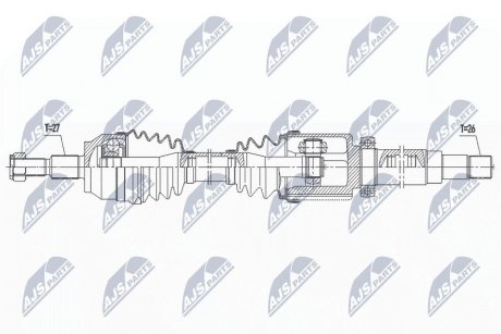 ПІВВІСЬ | FORD TOURNEO/GRAND TOURNEO CONNECT 1.5TDCI 15-, 1.6TDCI 13-, TRANSIT CONNECT 1.5TDCI 16-, 1.6TDCI 13- /ПРАВ,MTM/ NTY NPWFR163 (фото 1)