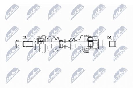 ПІВВІСЬ | FORD FIESTA 1.4 08- /ЛІВ,ATM/ NTY NPWFR165 (фото 1)