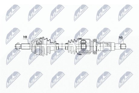 ПІВВІСЬ | FORD ENG. 1.0T ECOBOOST FIESTA 12-, B-MAX 12- /ПРАВ,MTM/ NTY NPWFR168