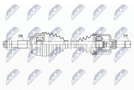 ПІВВІСЬ | FIAT DUCATO 2.3D MULTIJET 11-, CITROEN JUMPER 2.2HDI 11-, PEUGEOT BOXER 2.2HDI 11- /ЛІВ/ NTY NPWFT037