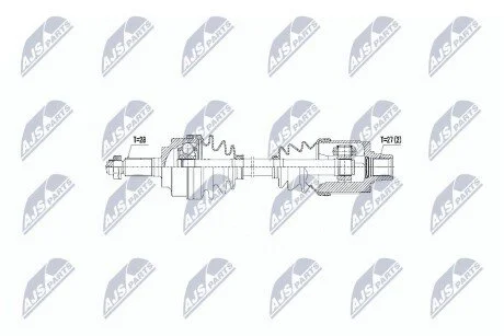 Піввісь NTY NPWHD032