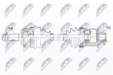 ПІВВІСЬ | HONDA HR-V 1.5 16- /ПЕРЕД,ПРАВ,ATM/ NTY NPWHD096