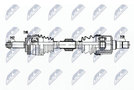 ПІВВІСЬ | HYUNDAI I40 1.7CRDI 12- /ЛІВ,MTM/ NTY NPWHY569