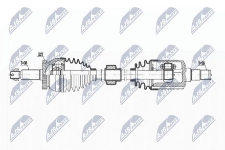 ПІВВІСЬ | HYUNDAI SANTA FE 2.4 2WD/4WD 10-12, KIA SORENTO 2.4 2WD/4WD 09- /ПЕРЕД,ЛІВ,MTM/ NTY NPWHY625