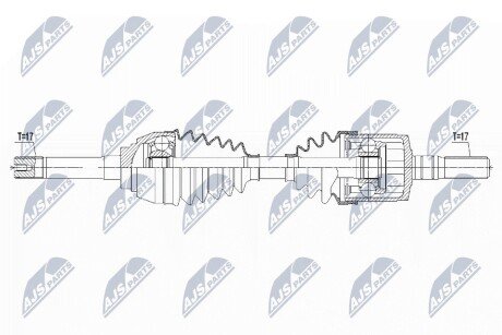 ПІВВІСЬ | ISUZU D-MAX 2.5CRDI 4WD 12-, 1.9DDI 4WD 17- /ПЕРЕД,ЛІВ,ПРАВ,MTM,ATM/ NTY NPWIS005 (фото 1)
