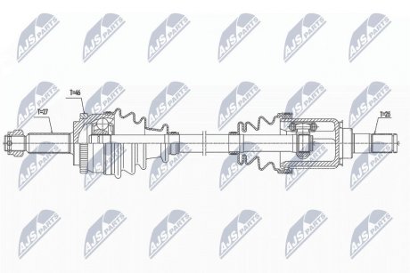 ПІВВІСЬ | KIA CEED 1.4,1.6 06-12, PRO CEED 1.4,1.6 08-12 /ЛІВ,MTM/ NTY NPWKA368