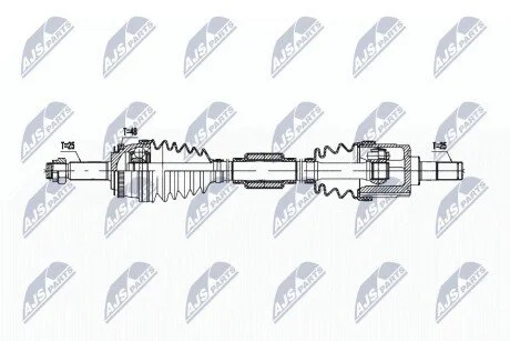 ПІВВІСЬ | KIA RIO 1.4,1.6 05-11 /ПРАВ,MTM/ NTY NPWKA382 (фото 1)