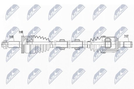 ПІВВІСЬ | KIA SPORTAGE 2.0 2WD 15-22, IX35 2.0 2WD 13-, TUCSON 2.0 2WD 15-20 /ПРАВ, ATM 6B/ NTY NPWKA390