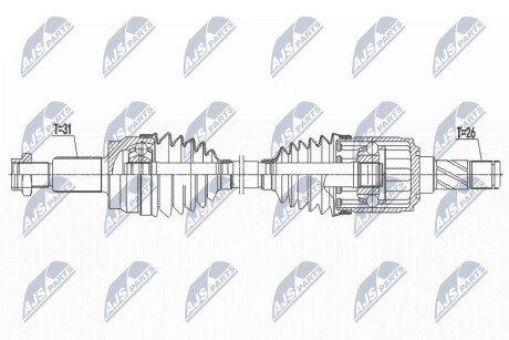 ПІВВІСЬ | RANGE ROVER EVOQUE L538 2.0,2.0D,2.2D 4WD 11-19 /ЗАД,L=P,MTM,ATM,EFFICIENT DRIVELINE/ NTY NPWLR025