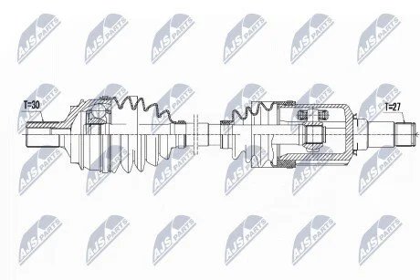 ПІВВІСЬ | MERCEDES 4MATIC E KLASA W212/S212 08-13, S KLASA W221 04-13, CL 216 05-13, CLS 218 10- /ПРАВ, ПЕРЕД/ NTY NPWME038