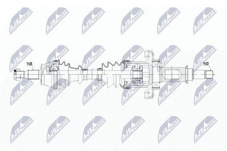 Піввісь NTY NPWME108