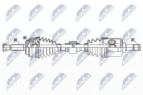Автозапчасть NTY NPWMS049