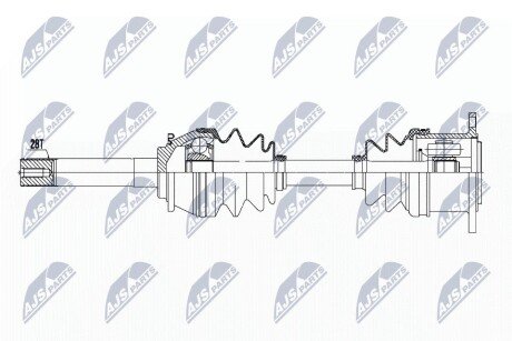 Полуось передняя правая Pajero, L200 (96-2007) NTY NPWMS051