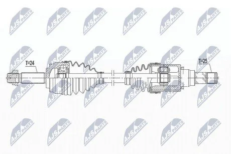 ПІВВІСЬ | MITSUBISHI SPACE START/MIRAGE 1.2 12- /ЛІВ, ATM CVT/ NTY NPWMS063 (фото 1)