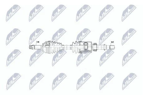 ПІВВІСЬ | NISSAN QASHQAI 2.0I 16V 4WD 06- /ПРАВ, ATM/ NTY NPWNS056