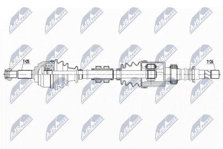 ПІВВІСЬ | NISSAN NOTE II E12 1.5DCI 13- /ПРАВ, MTM/ NTY NPWNS102 (фото 1)