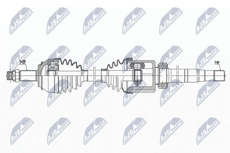 ПІВВІСЬ | NISSAN QASHQAI II 1.6DCI 13-, RENAULT KADJAR 1.6DCI 15- /ПРАВ, ATM CVT/ NTY NPWNS114