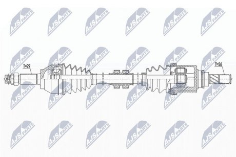 ПІВВІСЬ | NISSAN EVALIA/NV200 1.5DCI 10- /ЛІВ/ NTY NPWNS144 (фото 1)