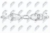 ПІВВІСЬ | NISSAN QASHQAI 2.0 140KM 2WD 07-, X-TRAIL T31 2.0 2WD 08- /ПЕРЕД,ЛІВ,ATM CVT/ NPWNS162