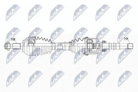 ПІВВІСЬ | PEUGEOT 508 12-, RCZ 10- /ПРАВ, MTM M6 MC/, CITROEN C5 III 1.6HDI R6 10-, DS5 11- /ПРАВ MTM M6/ NTY NPWPE065