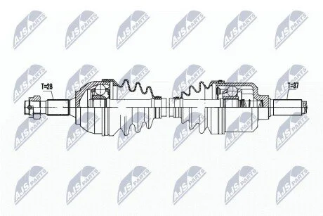ПІВВІСЬ | PEUGEOT 508 2.0HDI 163KM AM6 10-, 407 2.0HDI 4HP 04- /ЛІВ,ATM/ NTY NPWPE093 (фото 1)