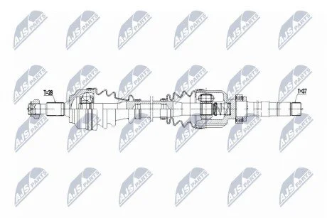Фото 1 - піввісь | peugeot expert/traveller 1.6bluehdi 115km 16-, citroen jumpy/spacetourer 1.6bluehdi 16-, toyota proace/proace verso 1.5d4d,1.6d4d 16- /прав,mtm ml6c/ NTY NPWPE101 ПІВВІСЬ | PEUGEOT EXPERT/TRAVELLER 1.6BLUEHDI 115KM 16-, CITROEN JUMPY/SPACETOURER 1.6BLUEHDI 16-, TOYOTA PROACE/PROACE VERSO 1.5D4D,1.6D4D 16- /ПРАВ,MTM ML6C/ NTY NPWPE101 (фото 1)