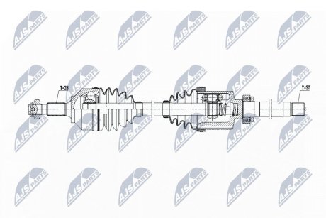 ПІВВІСЬ | PEUGEOT 508 2.0HDI 180KM RXH 14- /ПЕРЕД,ПРАВ,ATM A6/ NTY NPWPE103