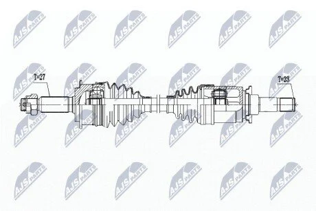 ПІВВІСЬ | PEUGEOT 4007 4WD 2.2HDI 07-, MITSUBISHI OUTLANDER 4WD 2.2DI-D 07-, CITROEN C-CROSSER 4WD 2.2HDI 07- /ЗАД,ПРАВ,MTM/ NTY NPWPE105