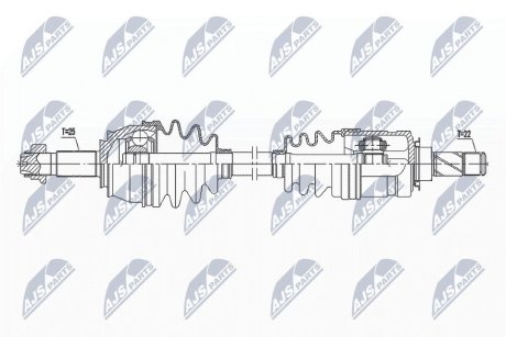 ПІВВІСЬ | OPEL CORSA E 1.3CDTI 14- /ЛІВ, MTM/ NTY NPWPL097 (фото 1)