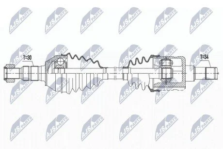 ПІВВІСЬ | OPEL INSIGNIA 4X4 09-17 /ЗАД,ЛІВ/ NTY NPWPL109