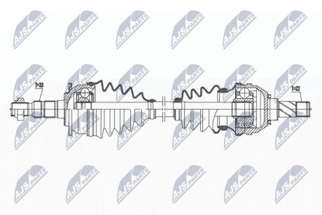 ПІВВІСЬ | OPEL ASTRA J 1.4,1.4T,1.6 10- /ЛІВ,MTM5/ NTY NPWPL121