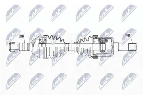 ПІВВІСЬ | OPEL ZAFIRA B 1.9CDTI 150KM 05- /ЛІВ,ATM/ NTY NPWPL143