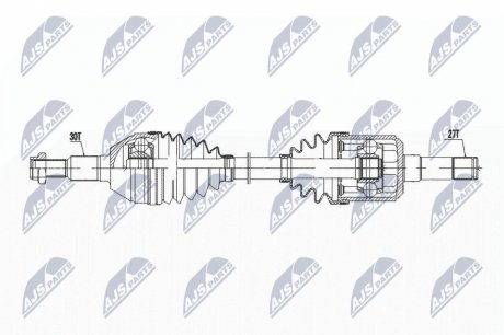 ПІВВІСЬ | OPEL ANTARA 06-, CHEVROLET CAPTIVA 06- /ЛІВ,MTM/ NTY NPWPL145 (фото 1)