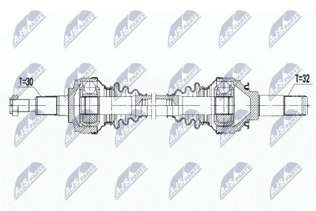 ПІВВІСЬ | PORSCHE PANAMERA 970 09-16 /ЗАД,L=P/ NTY NPWPS008