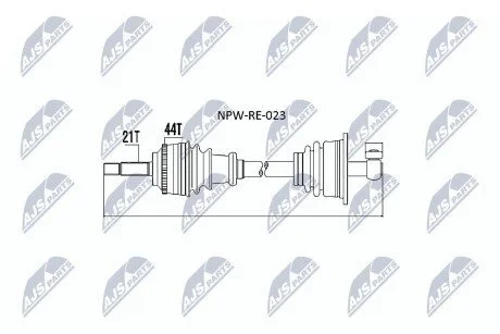 Піввісь NTY NPWRE023
