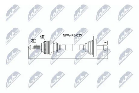 Піввісь NTY NPWRE025