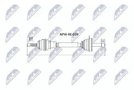 Піввісь NTY NPWRE039