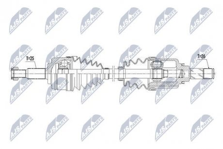 ПІВВІСЬ | DACIA LODGY 1.5DCI 15- /ПРАВ,MTM/ NTY NPWRE109 (фото 1)