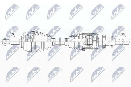 ПІВВІСЬ | RENAULT MEGANE III/SCENIC III/GRAND SCENIC III 09- /ПРАВ/ NTY NPWRE159