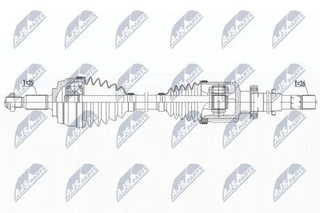 ПІВВІСЬ | RENAULT MEGANE III/SCENIC III/GRAND SCENIC III 09- /ПРАВ/ NTY NPWRE159
